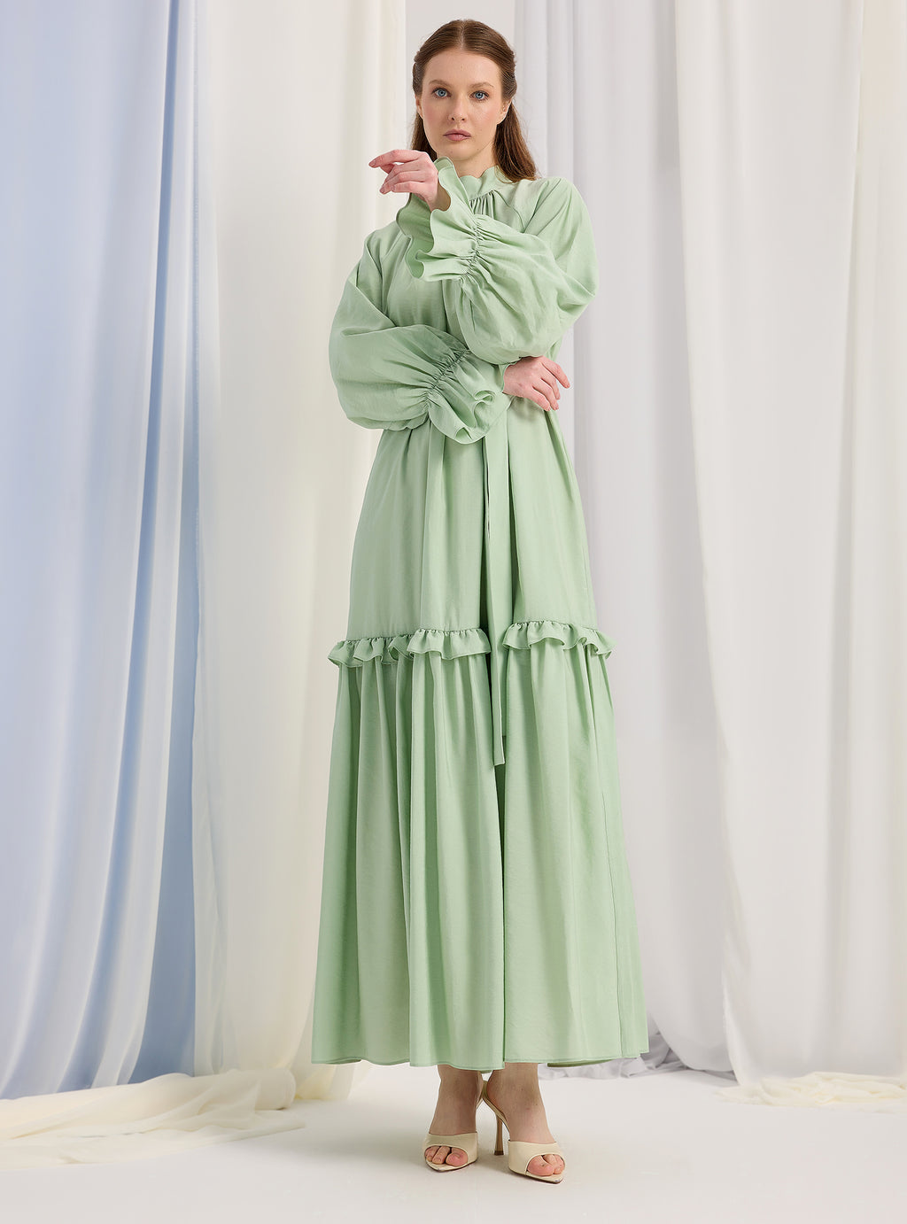 Mint Belted Maxi Dress - Store WF