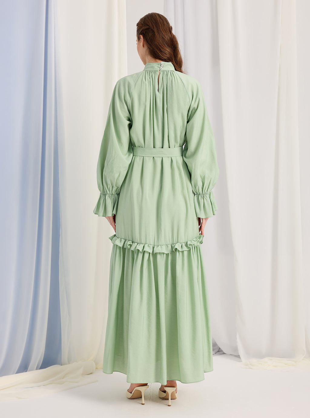Mint Belted Maxi Dress - Store WF