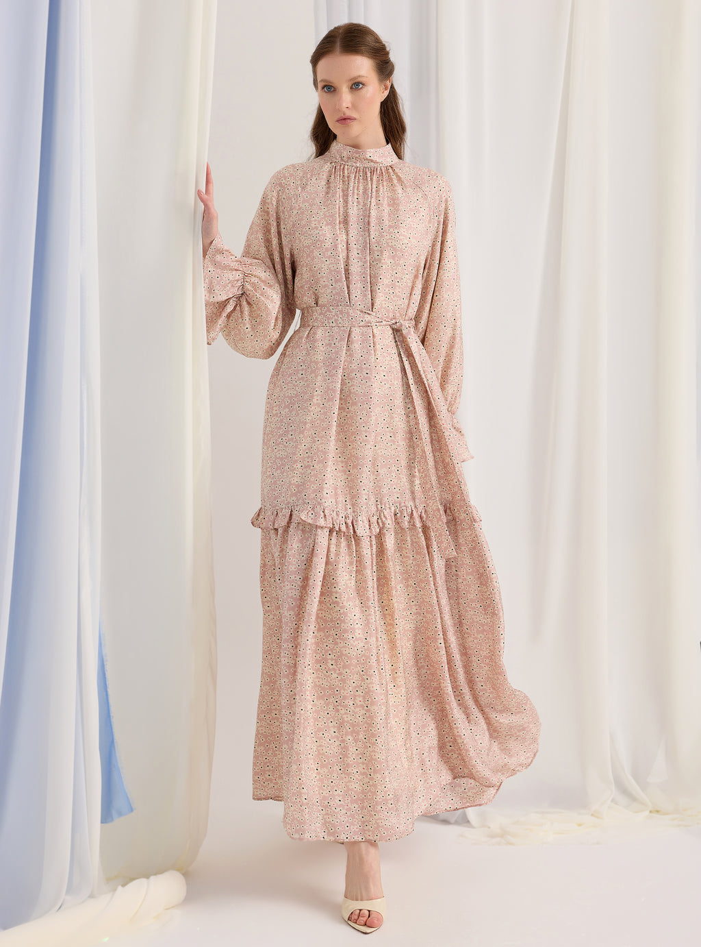 Daisy Printed Silk Touch Viscose Dress - Store WF