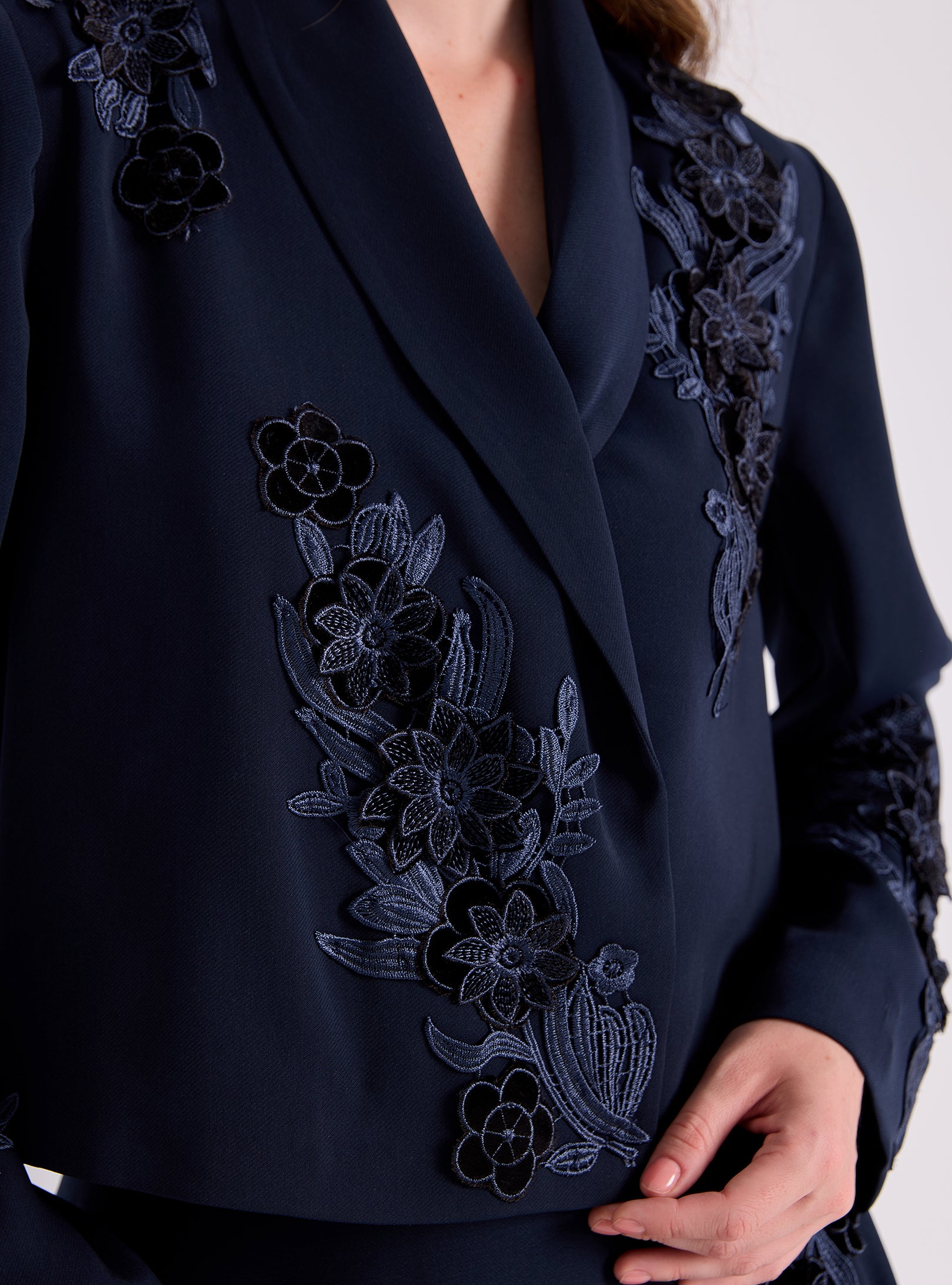 Embroidery Jacket & Skirt Set - Store WF