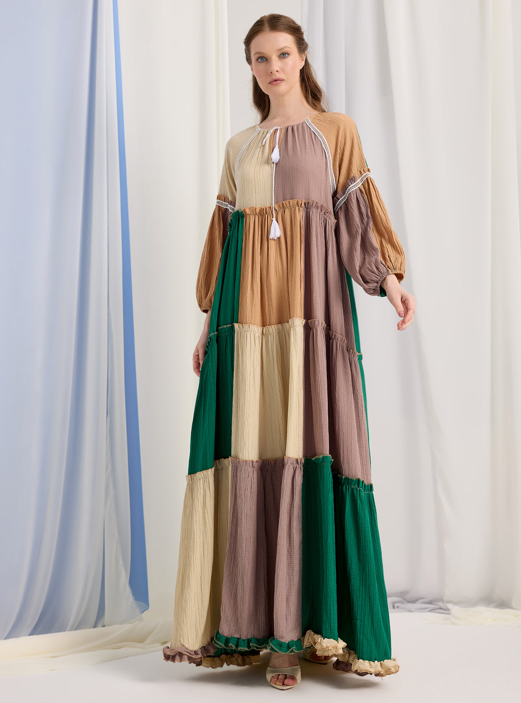 Multi Colour Over Size Maxi Dress - Store WF