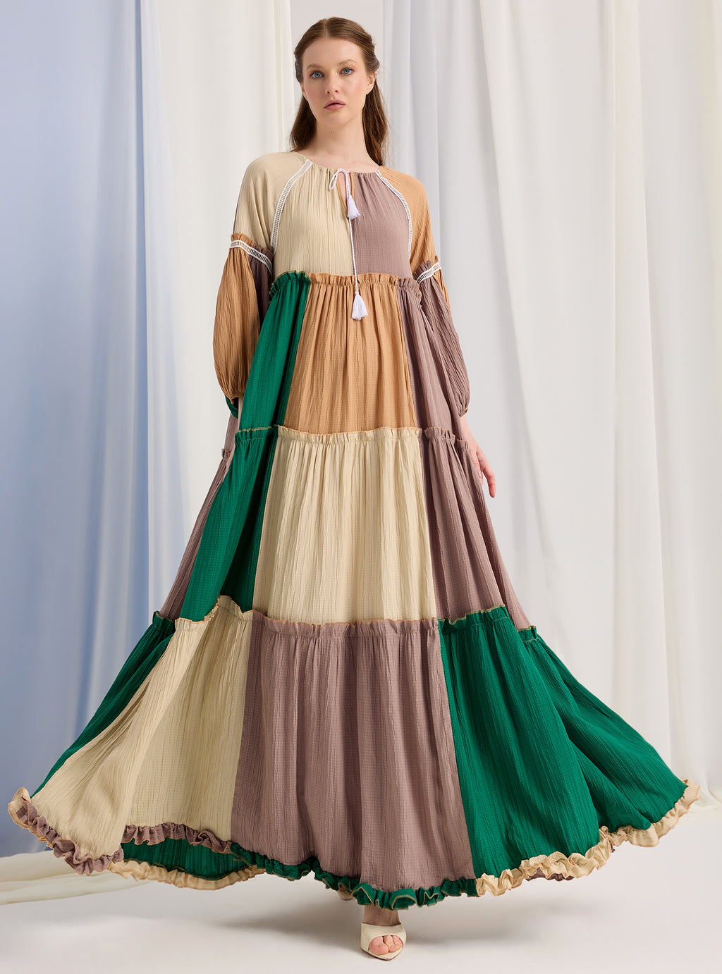 Multi Colour Over Size Maxi Dress - Store WF