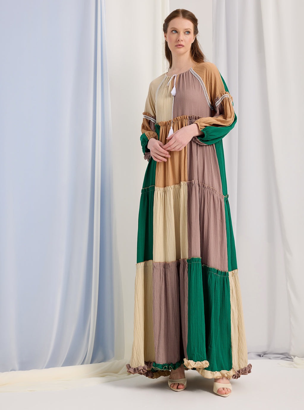 Multi Colour Over Size Maxi Dress - Store WF