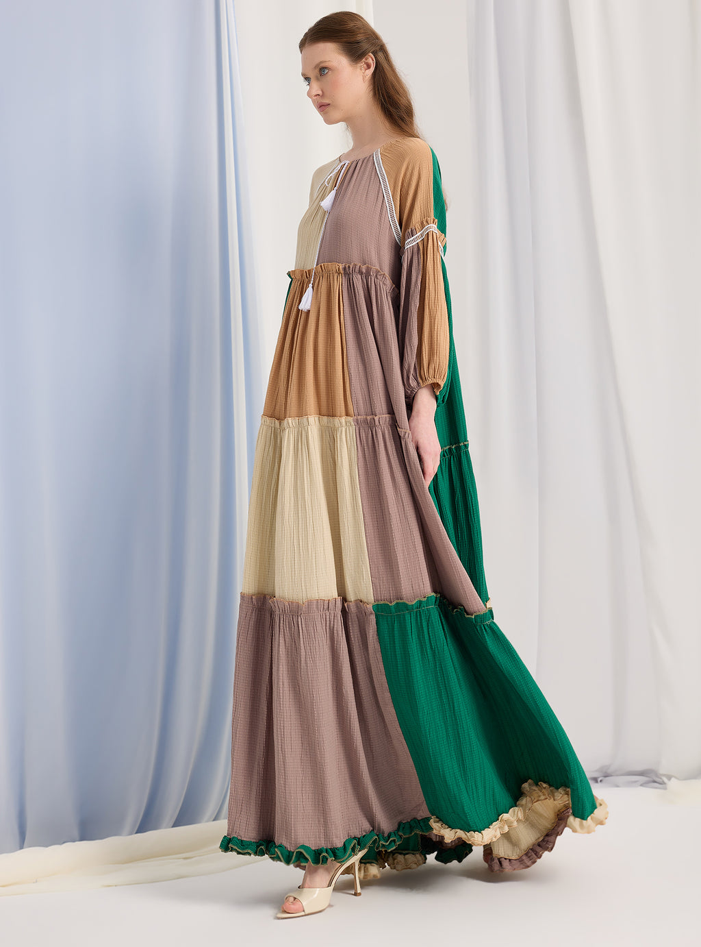 Multi Colour Over Size Maxi Dress - Store WF
