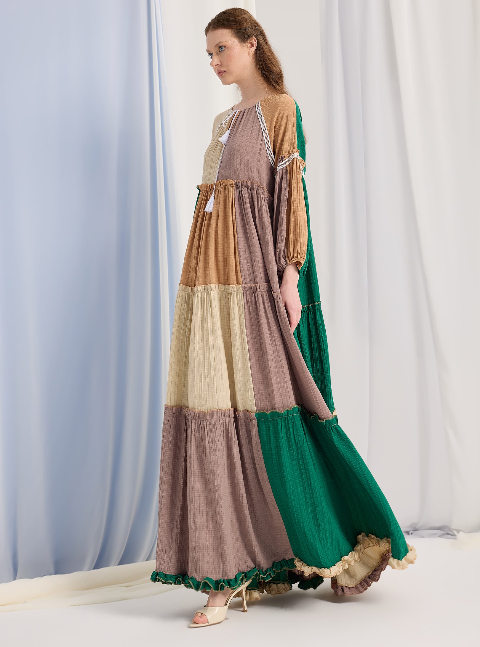 Multi Colour Over Size Maxi Dress - Store WF