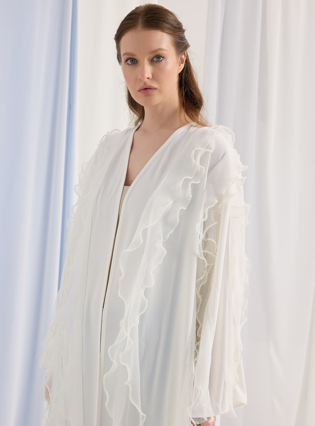 Beyaz İnci Abaya