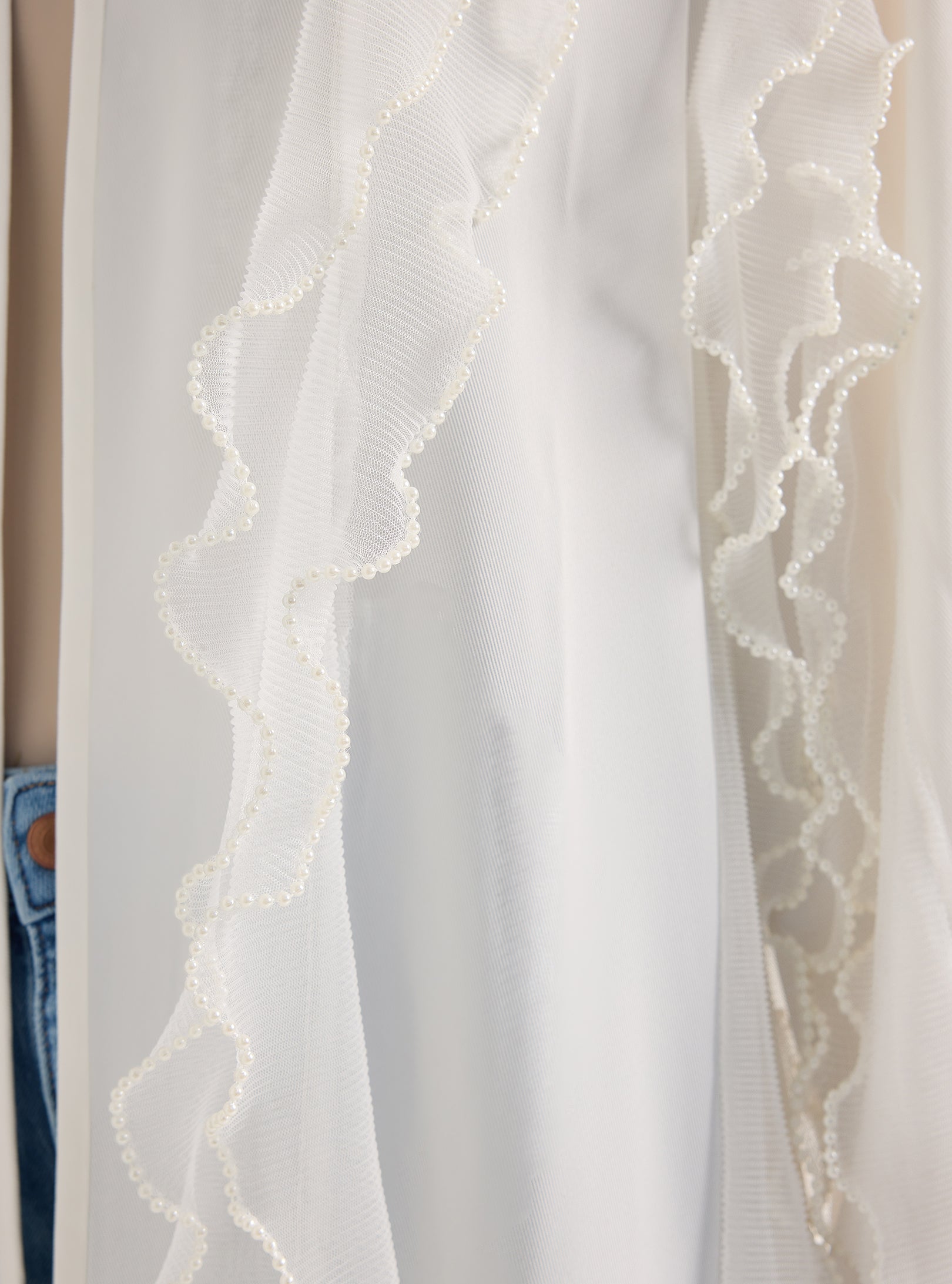 White Pearl Abaya - Store WF