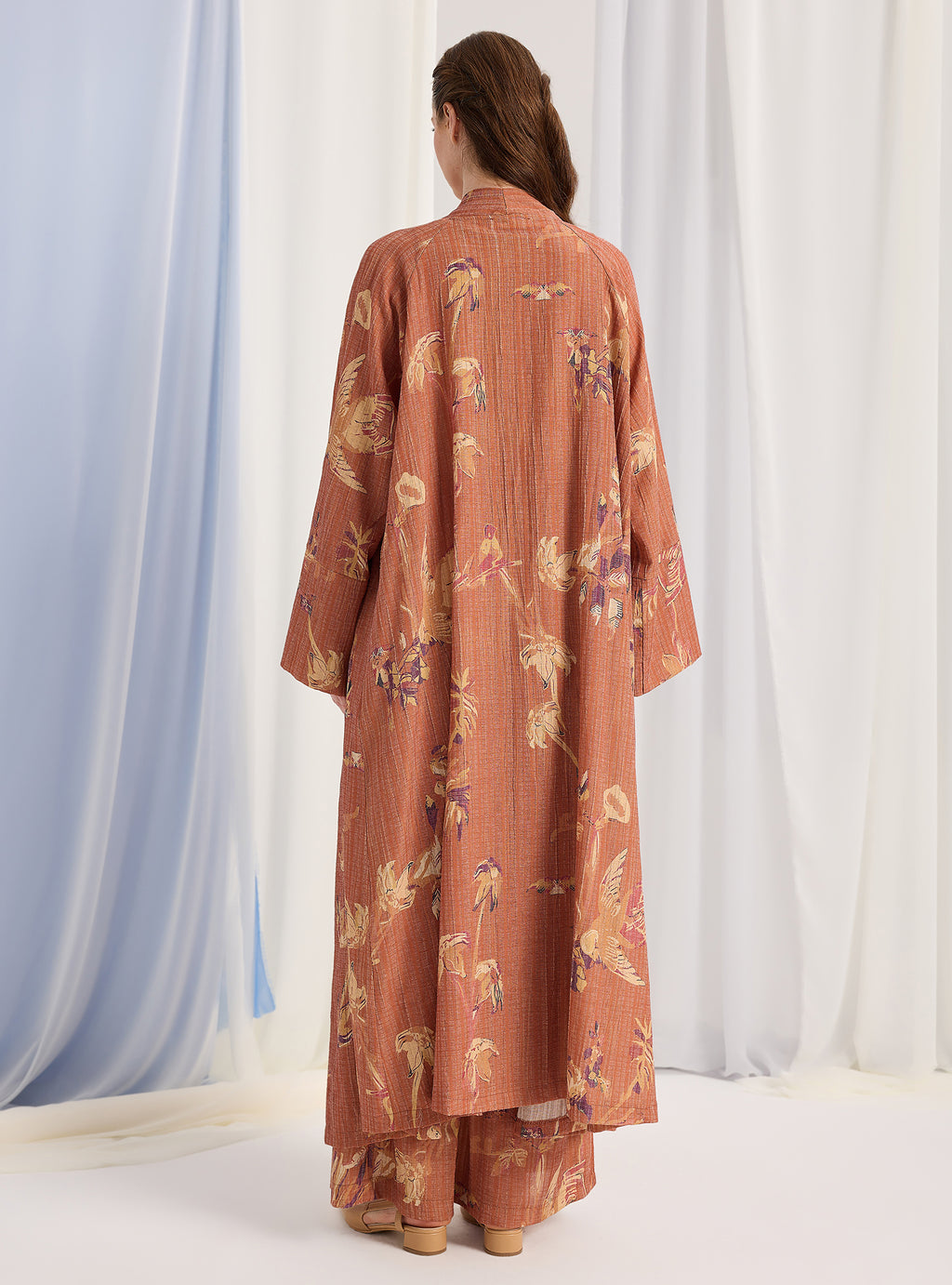 Orange Kimono & Trouser Set - Store WF