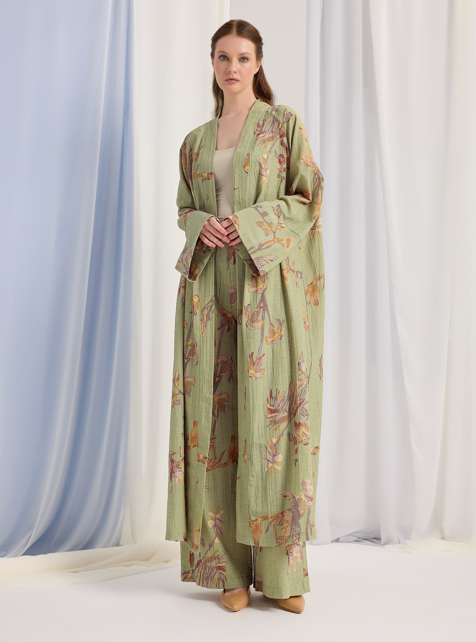 Green Kimono & Trouser Set - Store WF