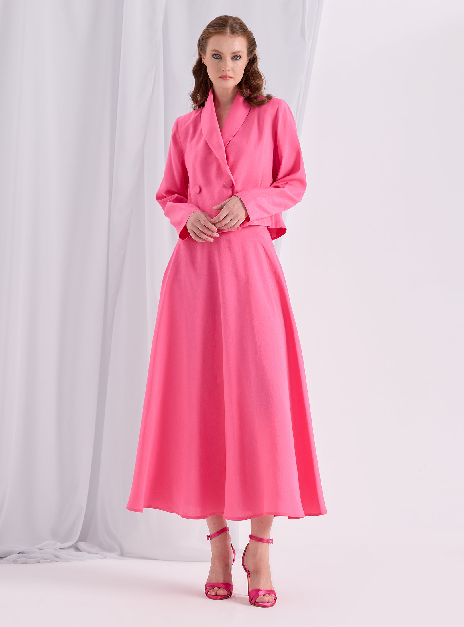 Pink Jacket & Skirt Set - Store WF