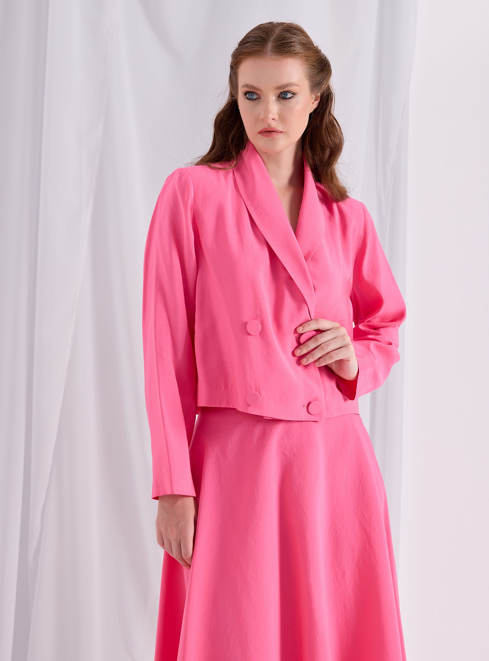 Pink Jacket & Skirt Set - Store WF