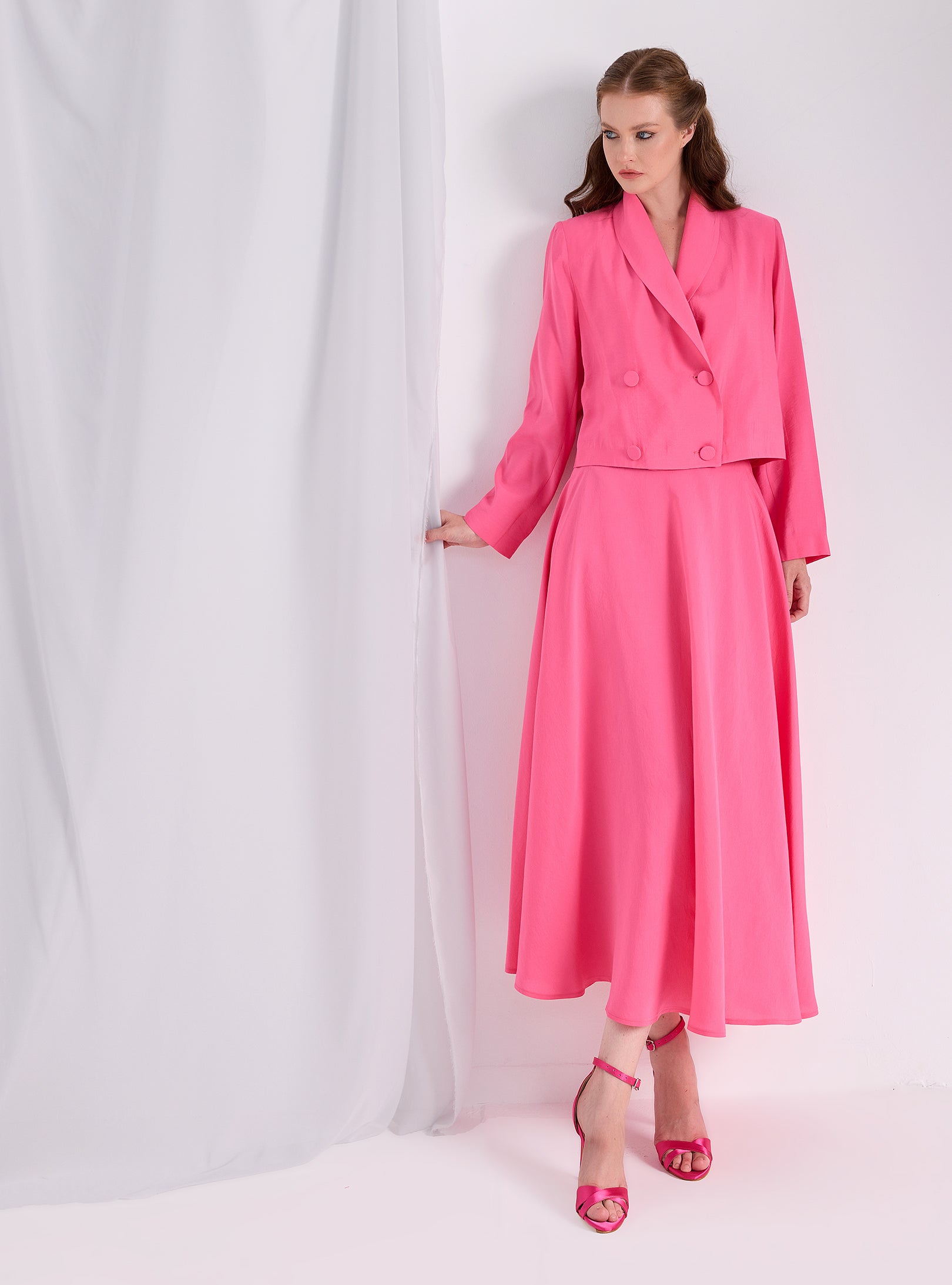 Pink Jacket & Skirt Set - Store WF