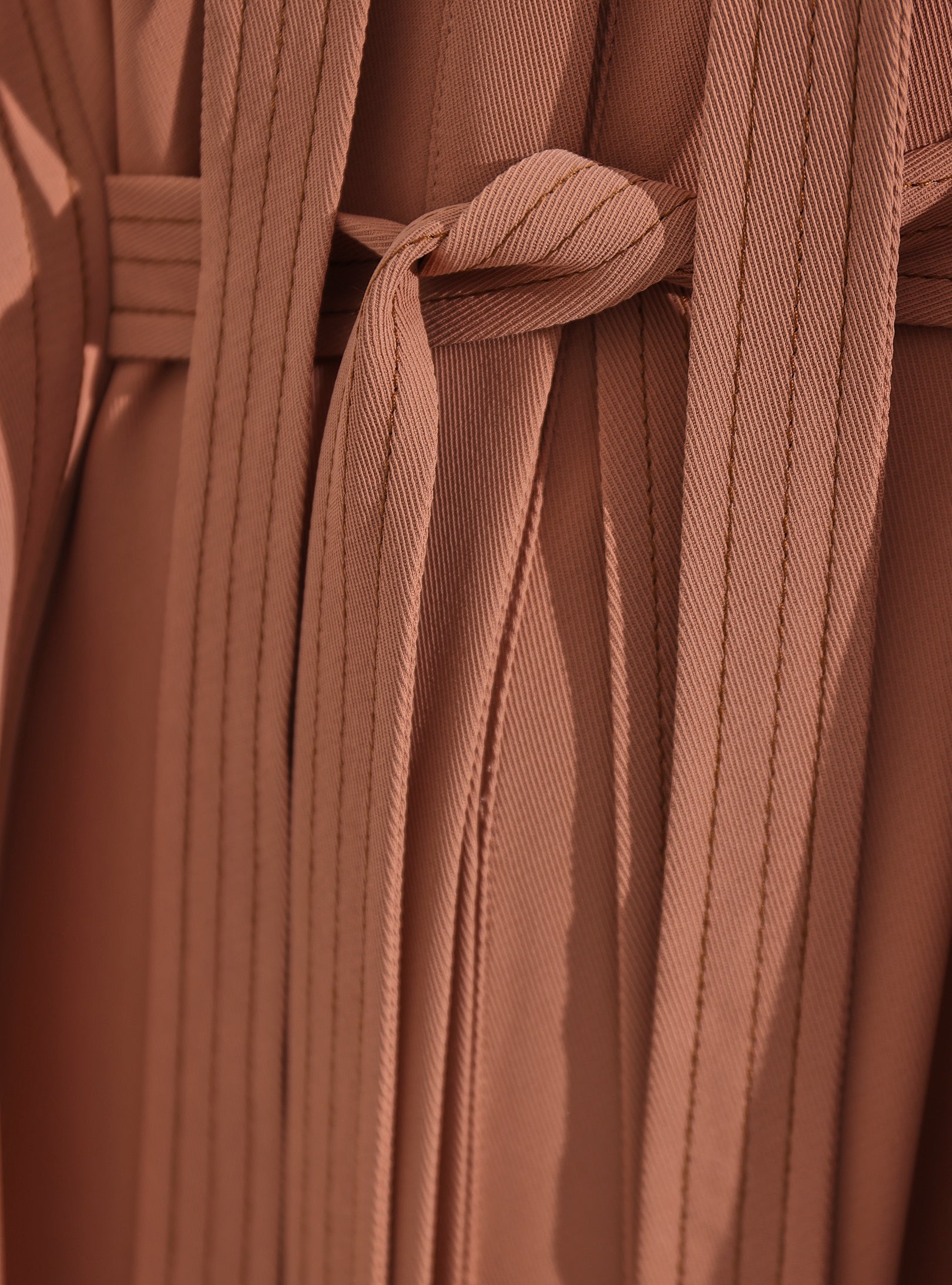 Contrast Top Stitch Cinnamon Maxi Dress - Store WF