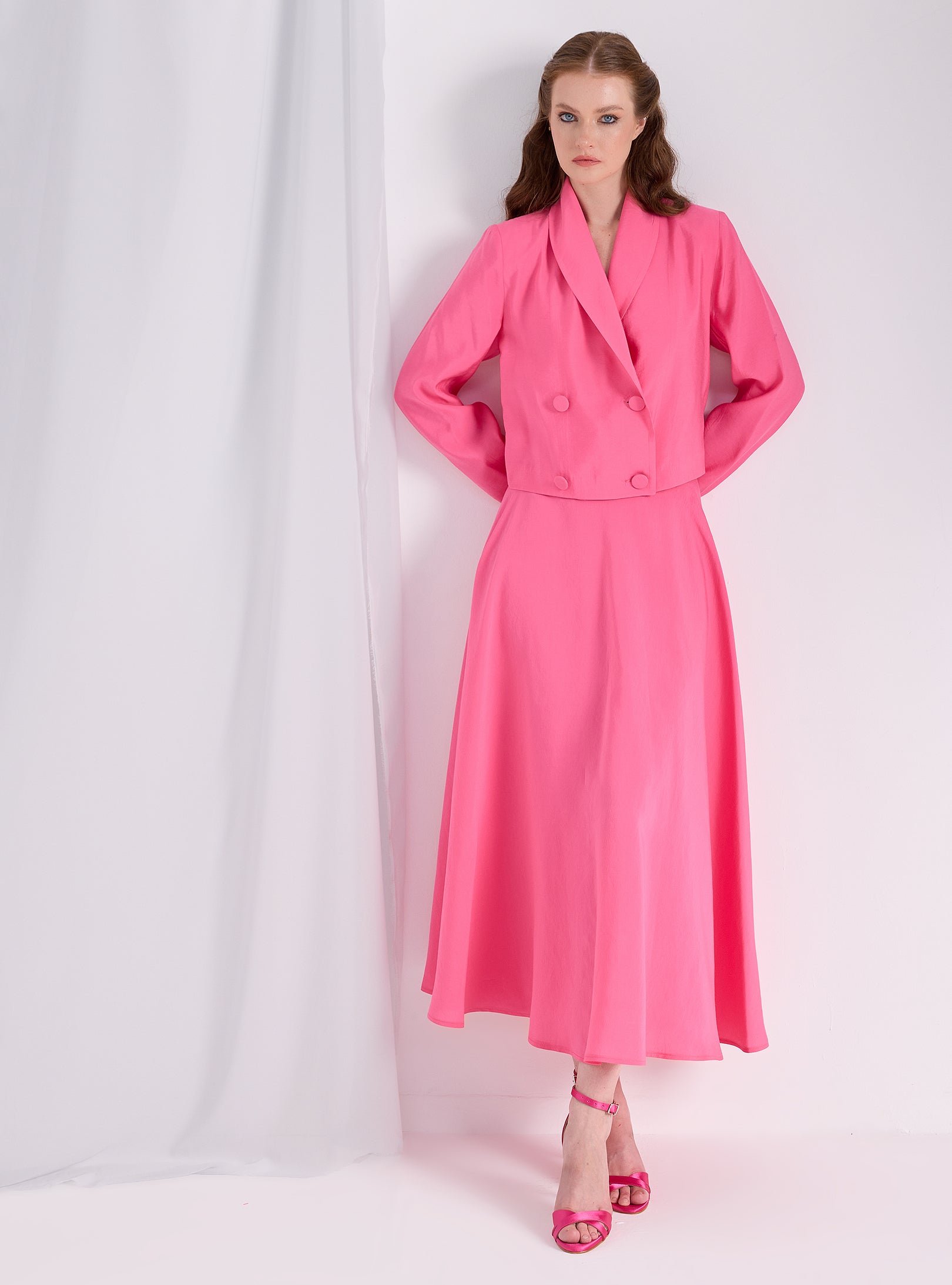 Pink Jacket & Skirt Set - Store WF