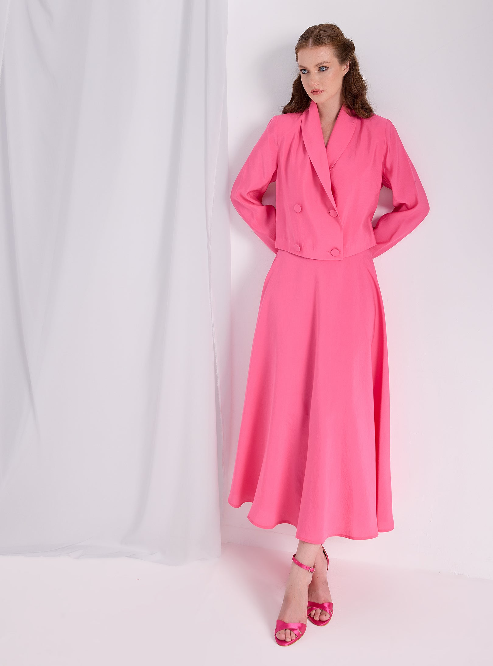 Pink Jacket & Skirt Set - Store WF