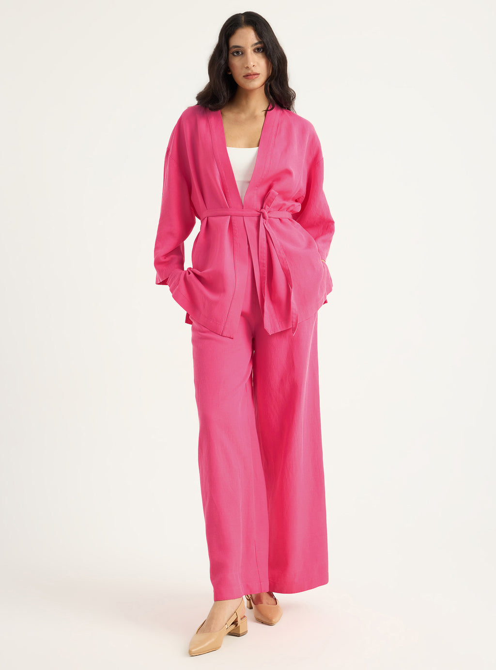 Kimono & Trouser Set Yellow - Store WF