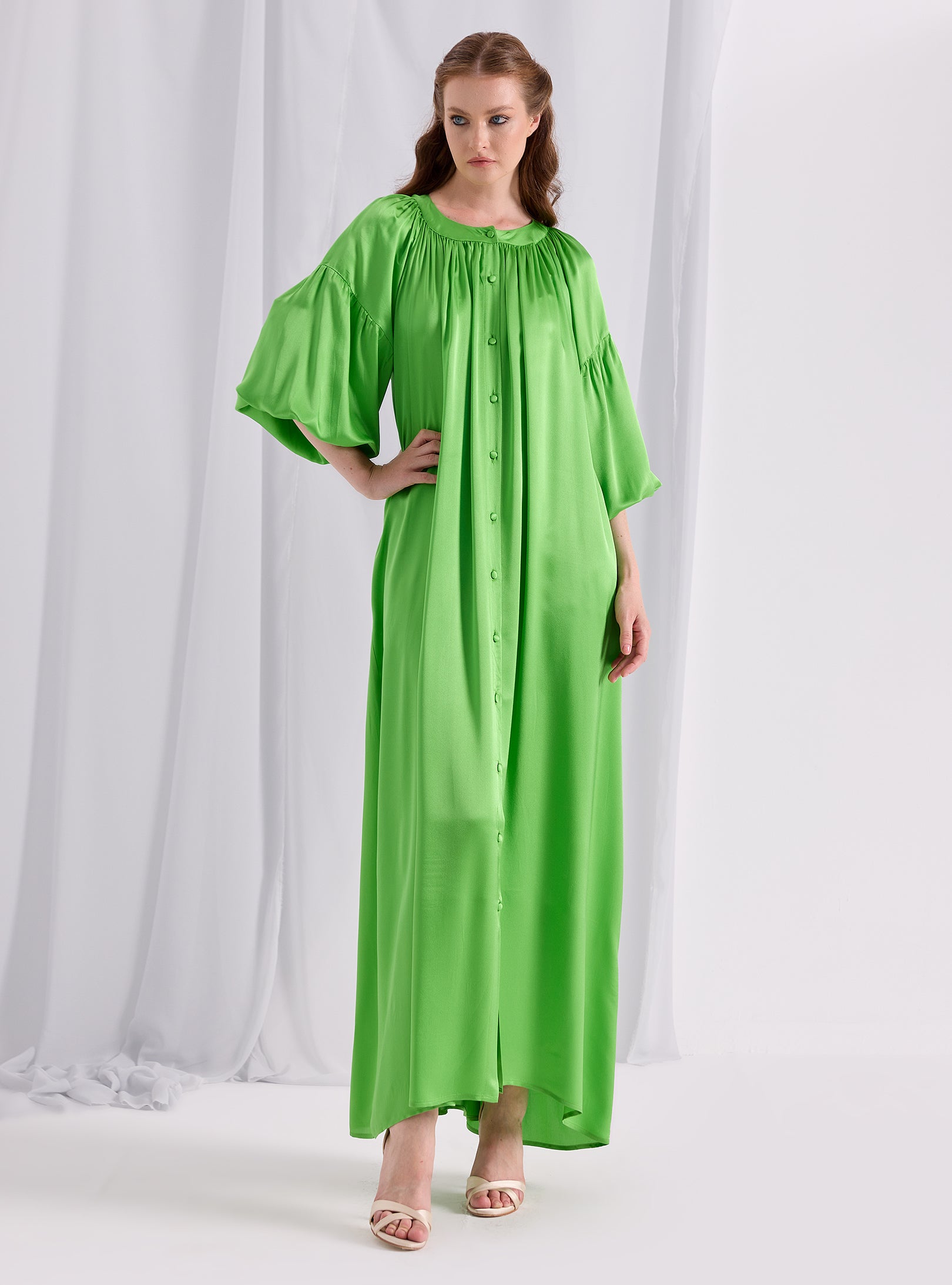 Green Over Size Dress - Store WF
