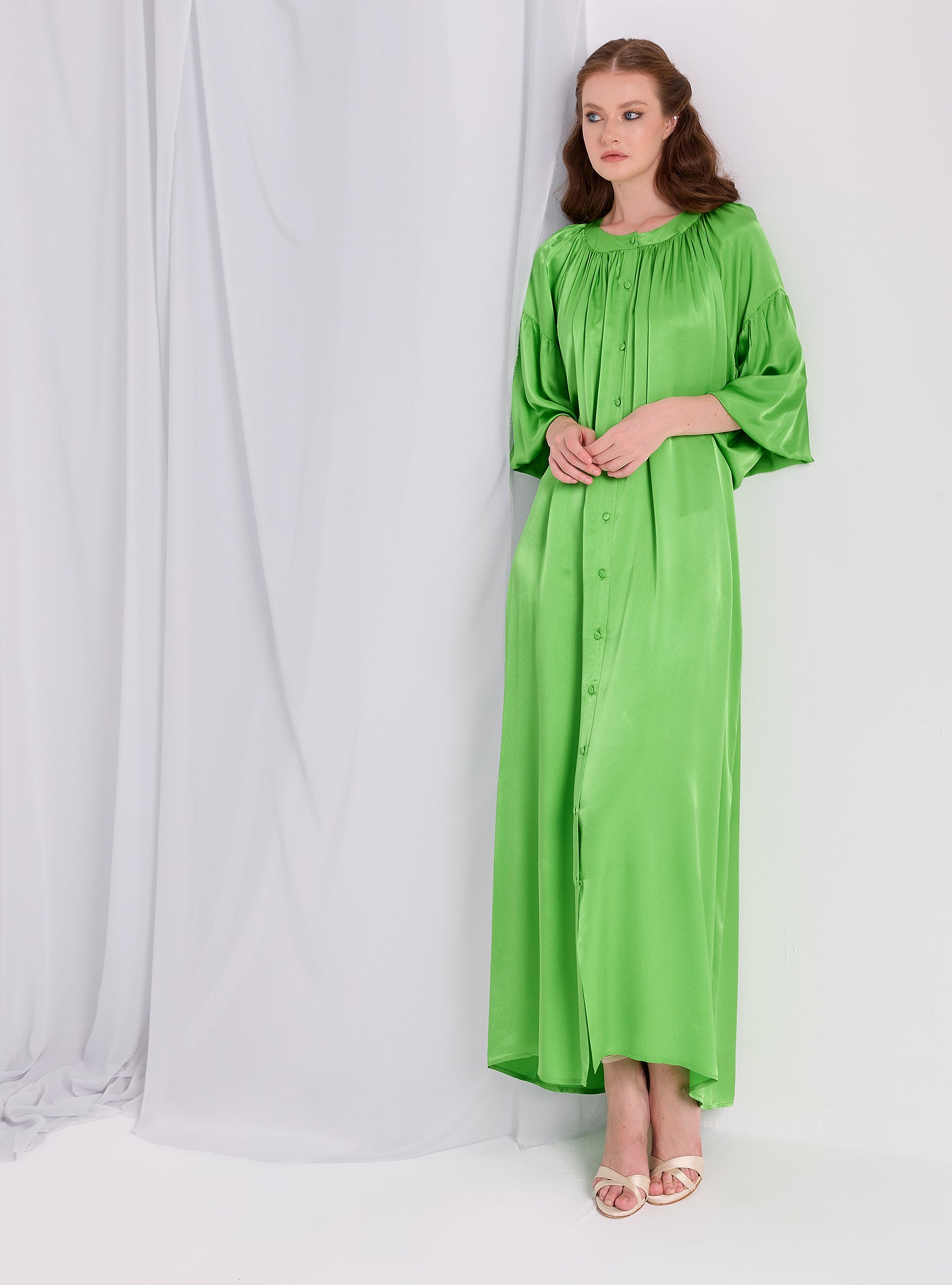 Green Over Size Dress - Store WF