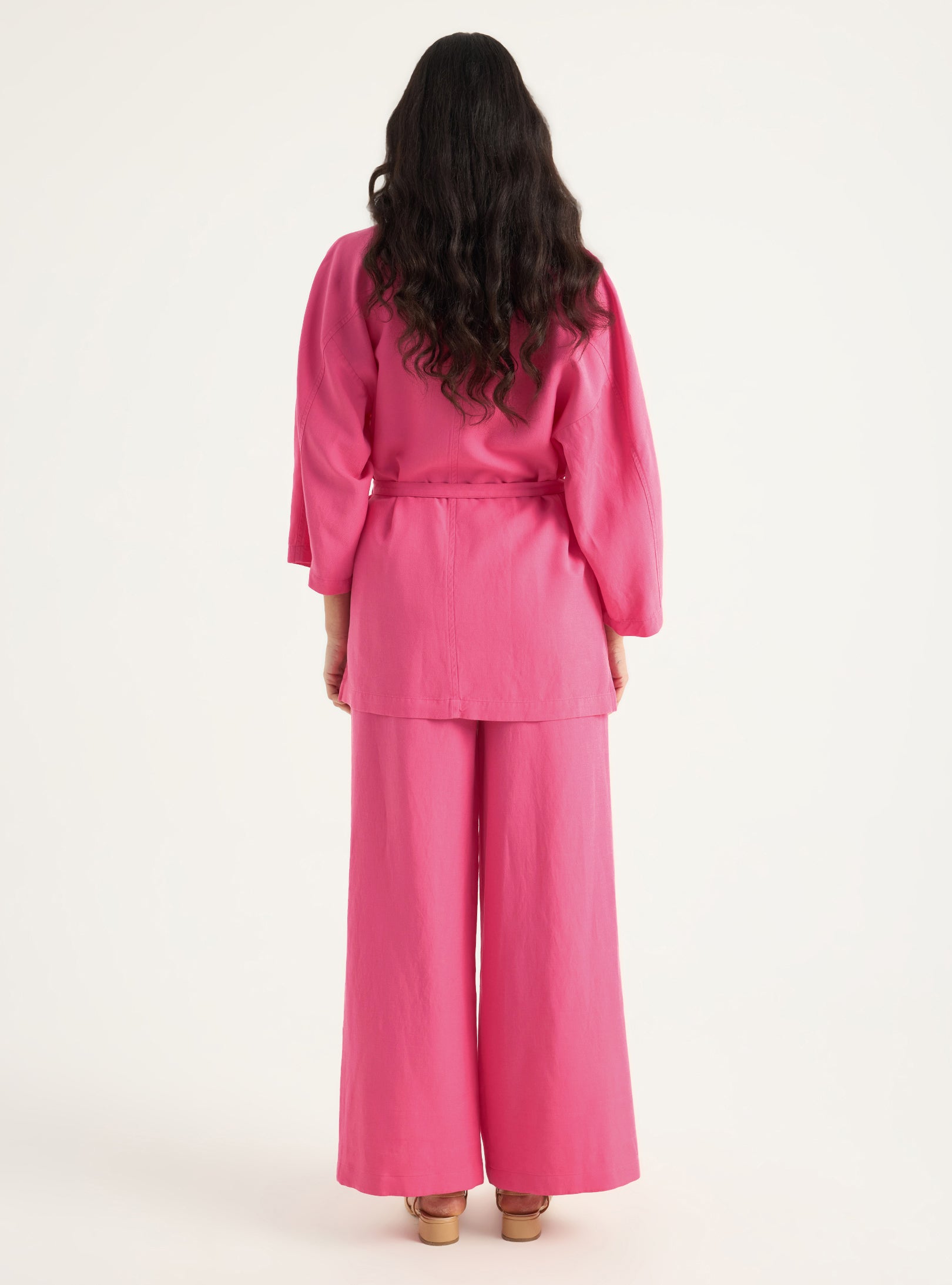 Kimono & Trouser Set Pink - Store WF