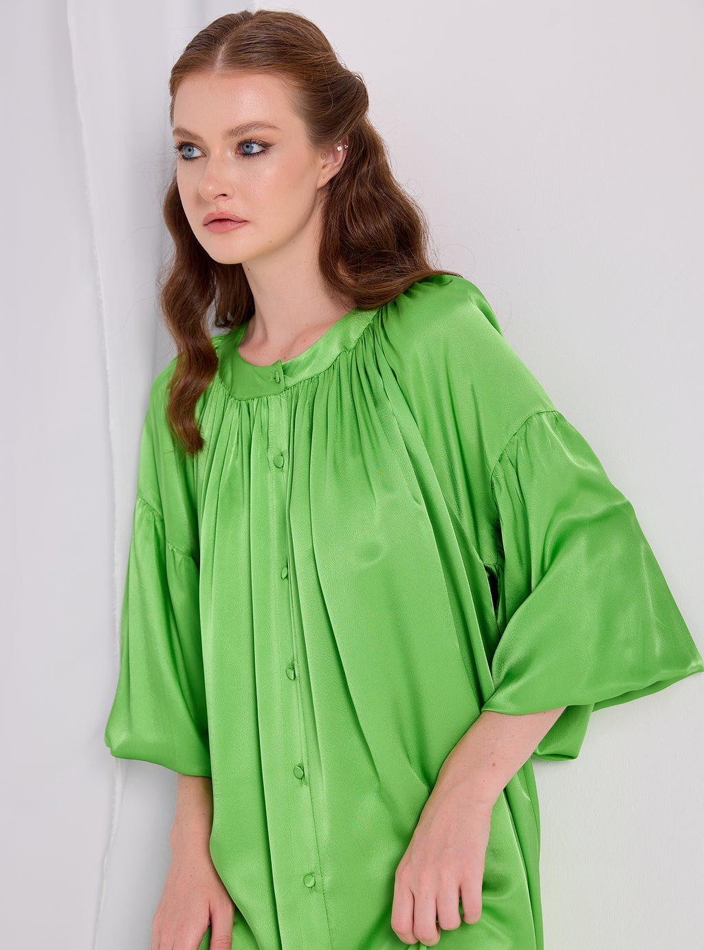 Green Over Size Dress - Store WF