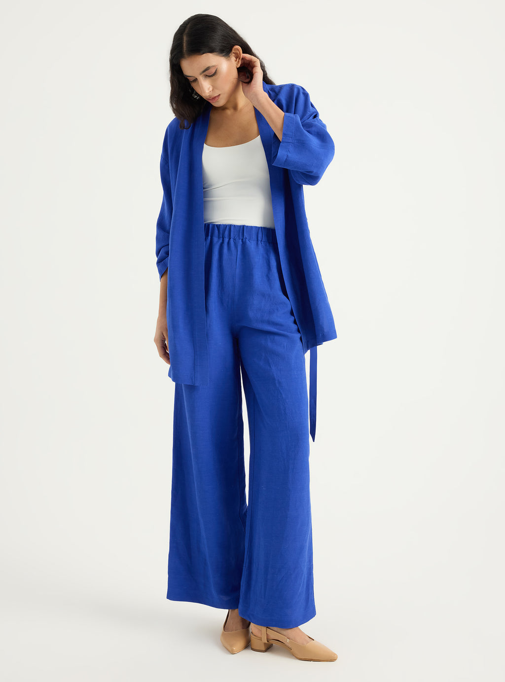 Kimono & Trouser Set Yellow - Store WF