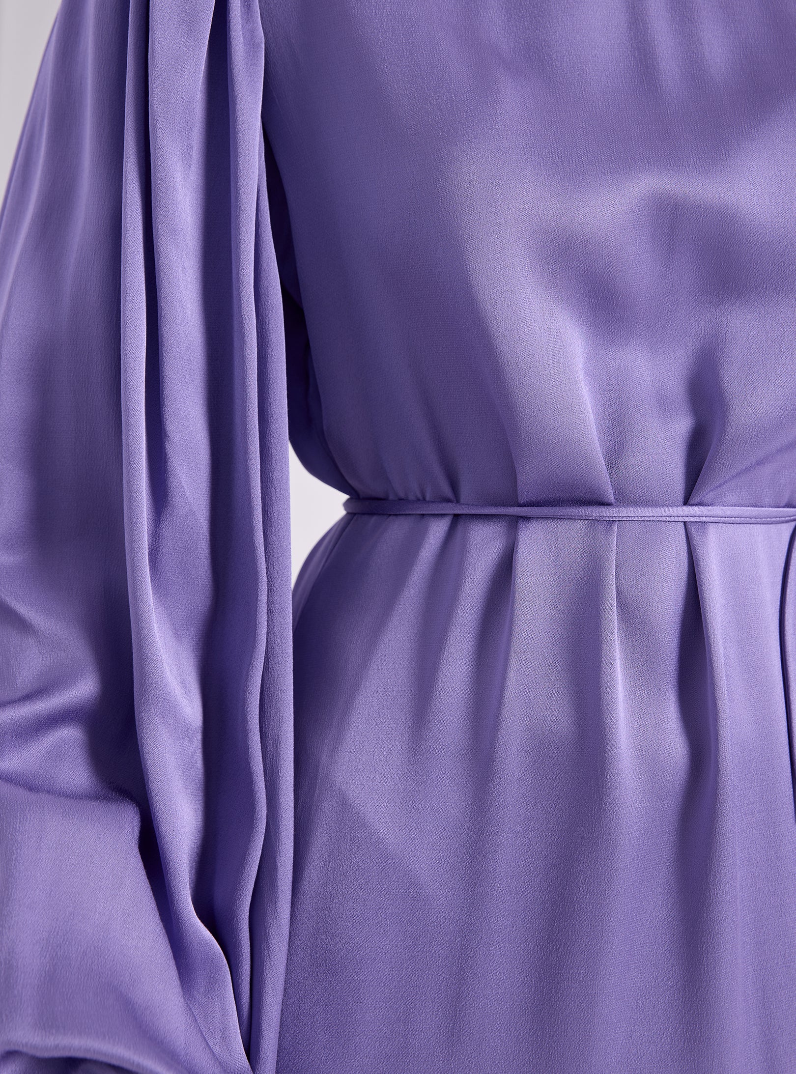 Tie Neck Belted Maxi Dress - Store WF