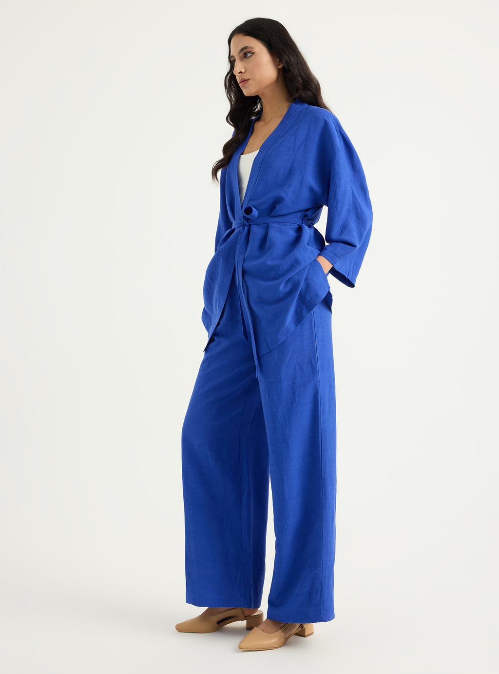 Kimono & Trouser Set Yellow - Store WF