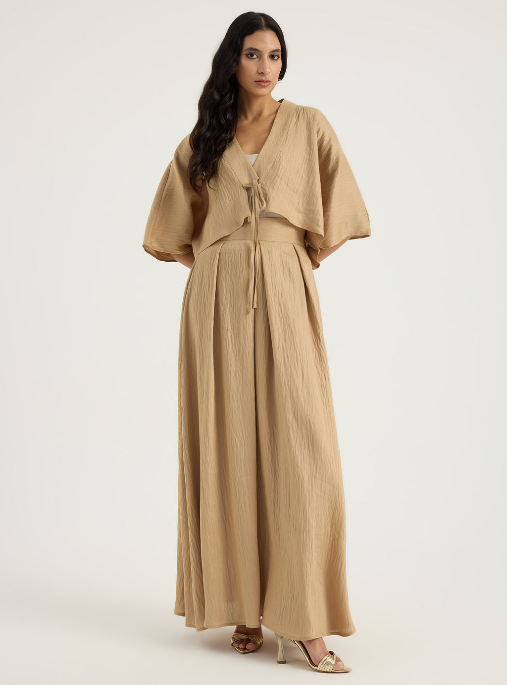 Linen Viscose Jacket & Skirt Set - Store WF