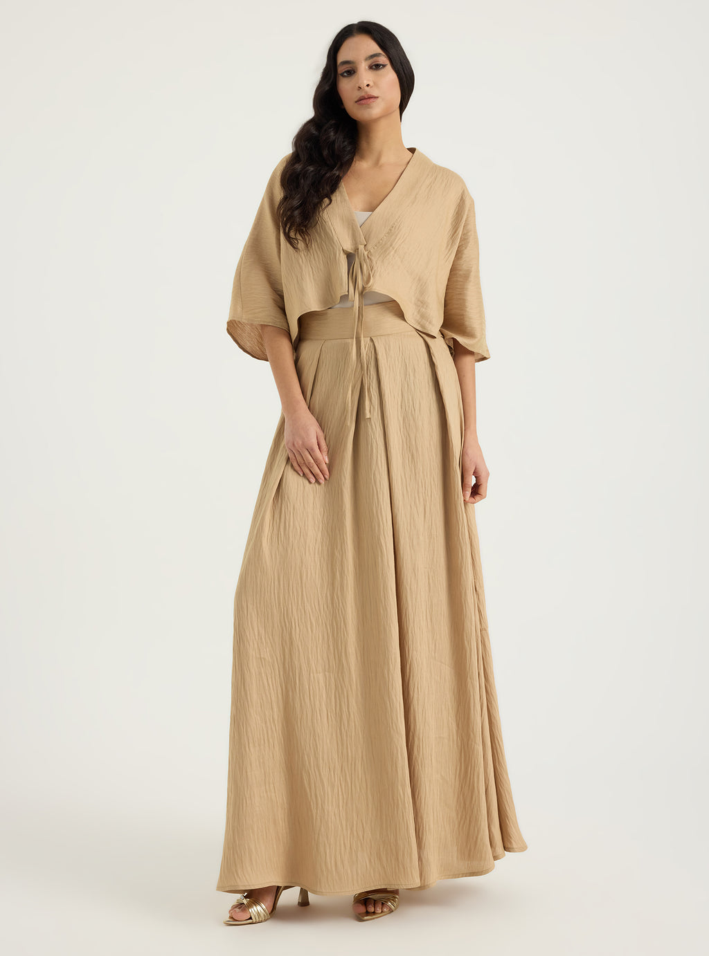 Linen Viscose Jacket & Skirt Set - Store WF