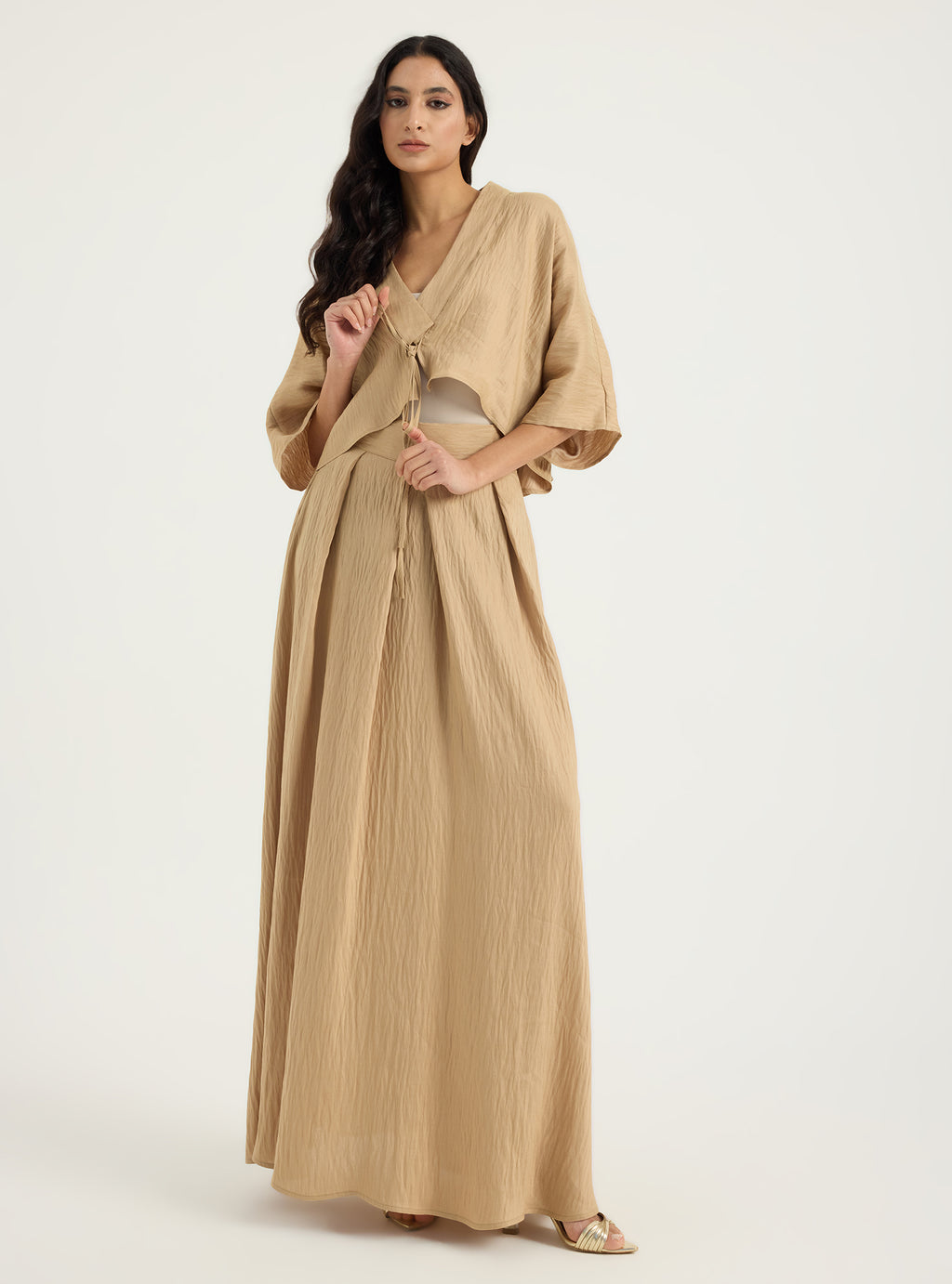 Linen Viscose Jacket & Skirt Set - Store WF