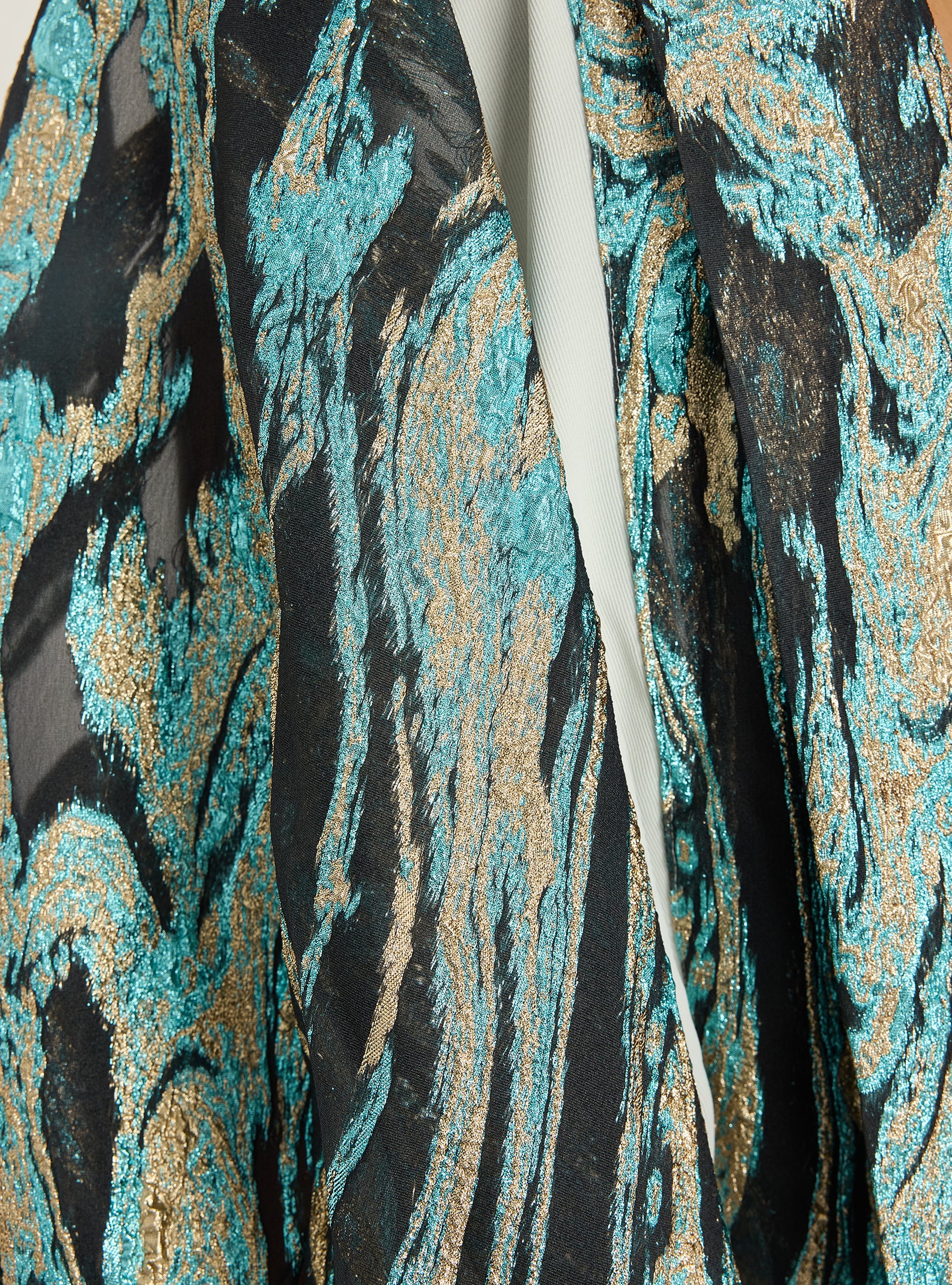 Metallic jacquard Abaya Kaftan - Store WF