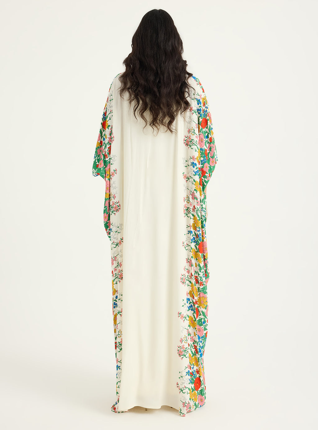 Flower Print Viscose Abaya Kaftan - Store WF