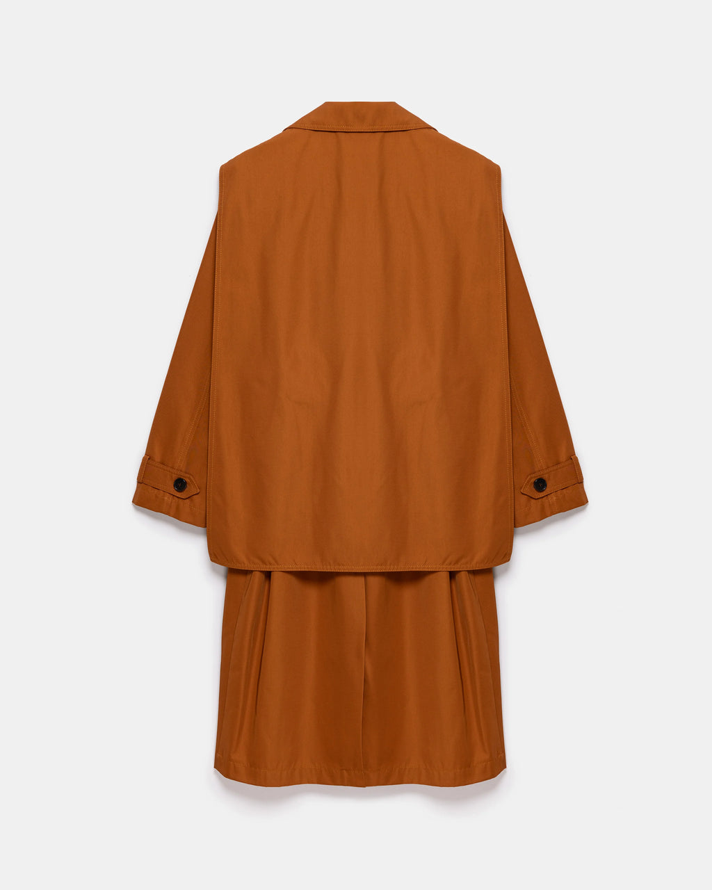 Cinnamon 2-in-1 Detachable Vest Trench Coat - Store WF