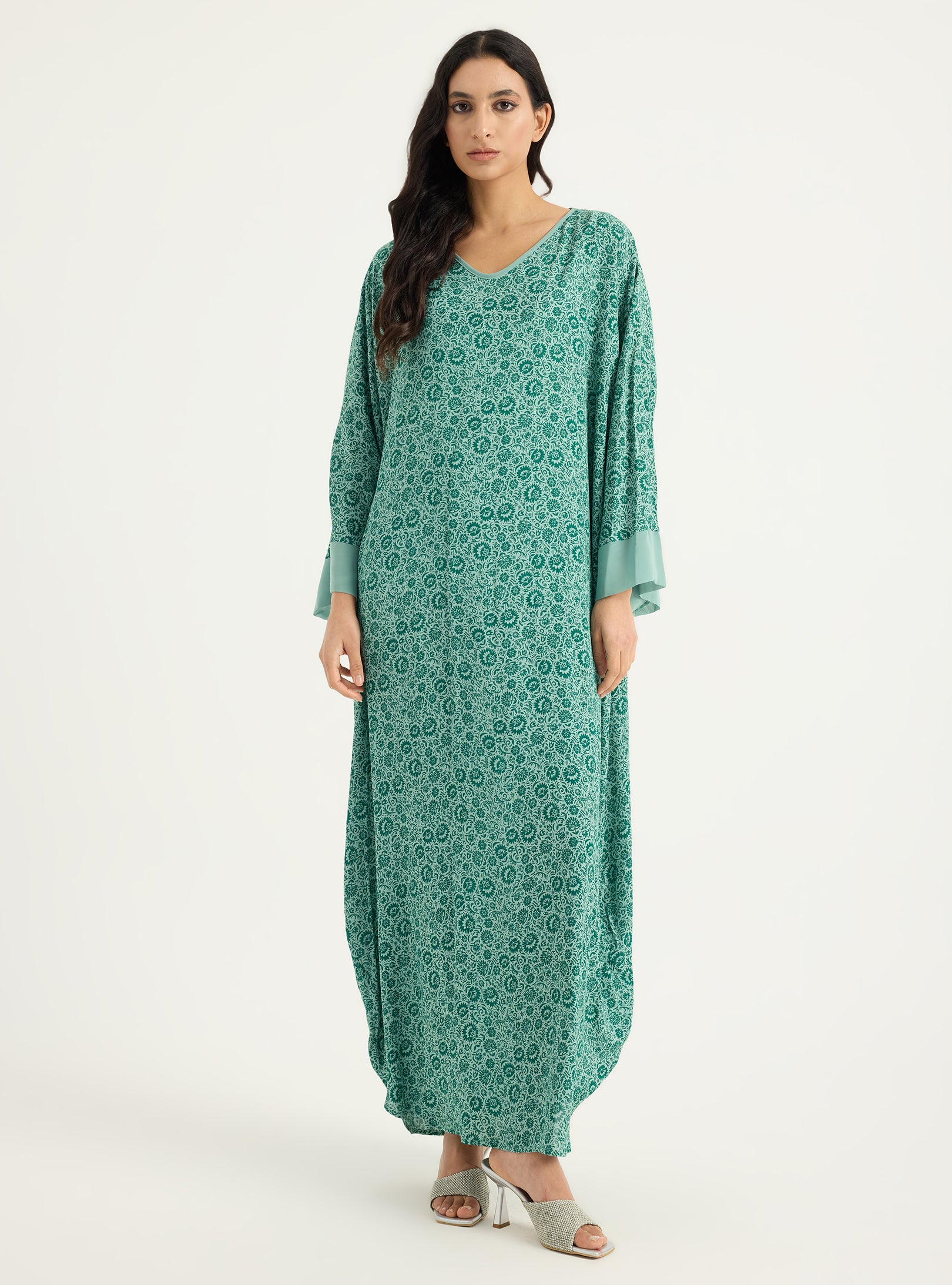 Green Kaftan Dress - Store WF