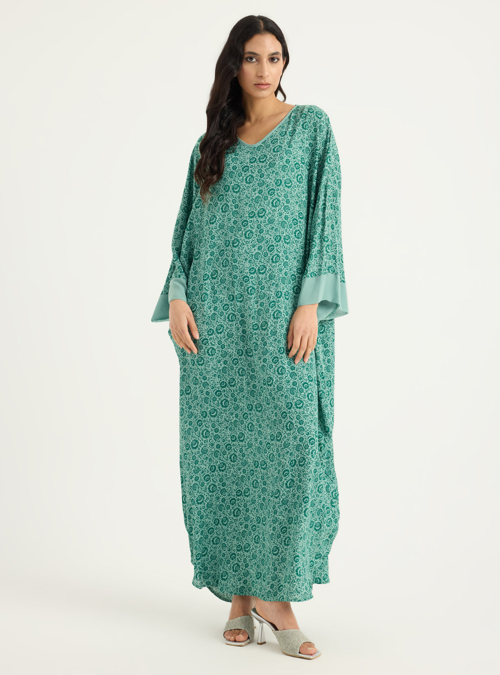 Green Kaftan Dress - Store WF