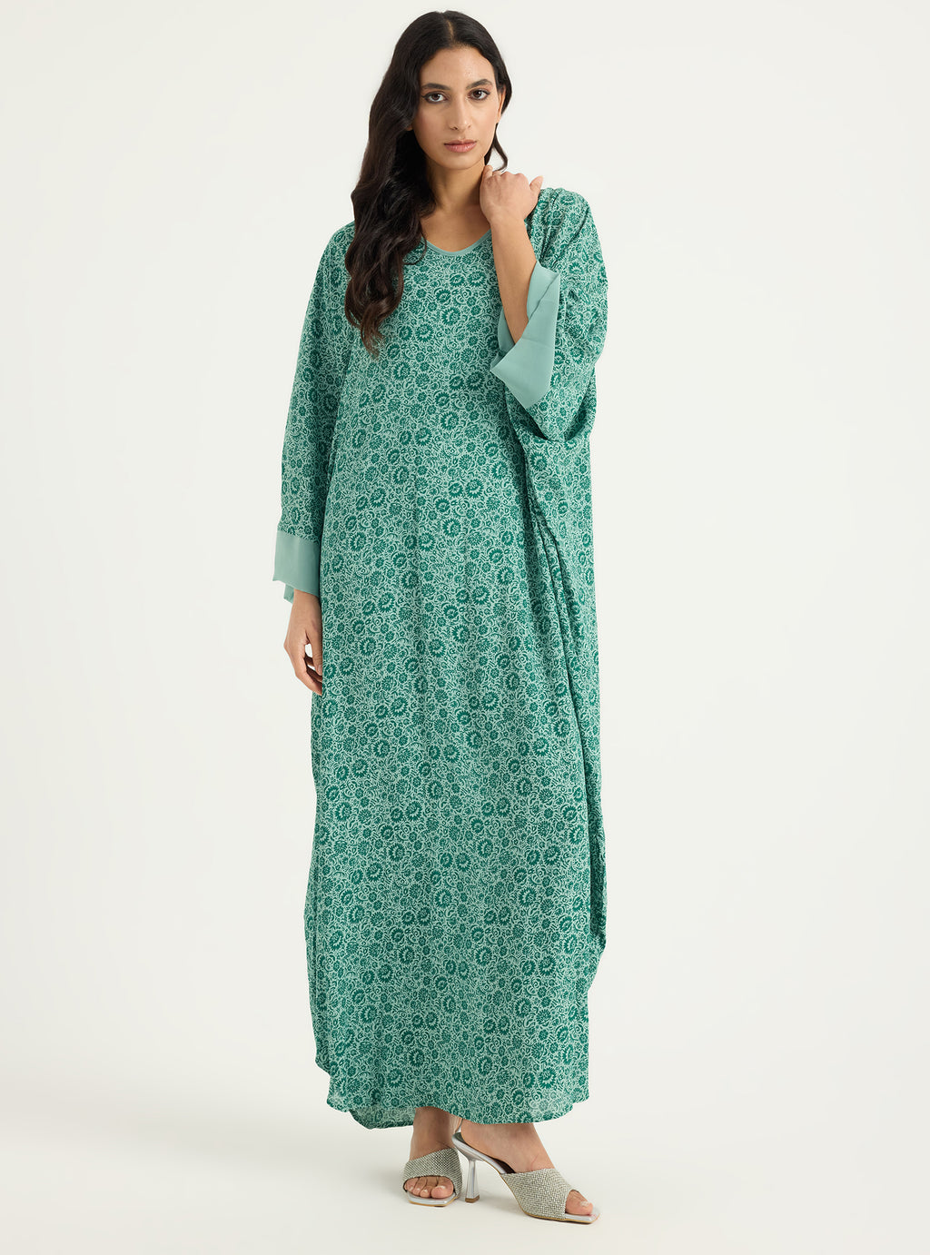 Green Kaftan Dress - Store WF