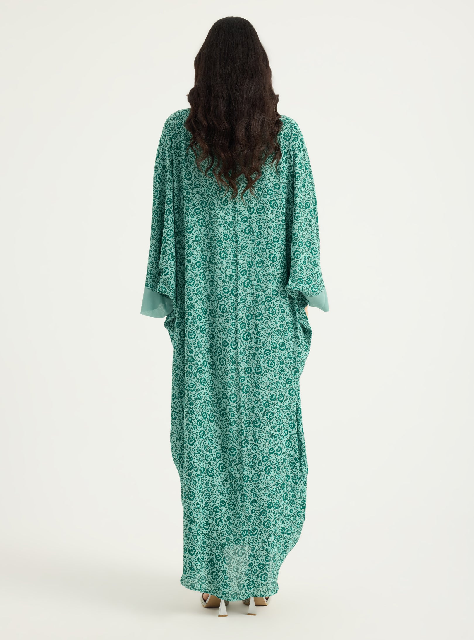 Green Kaftan Dress - Store WF