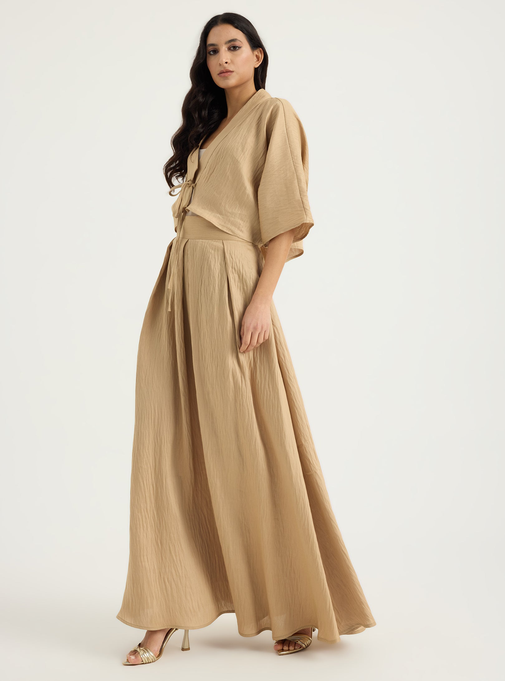 Linen Viscose Jacket & Skirt Set - Store WF