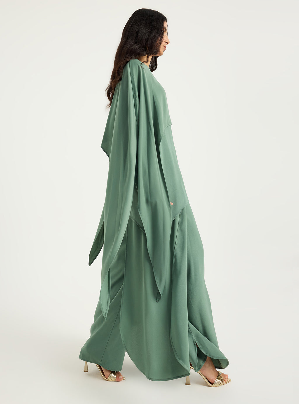 Cape-Effect Blouse & Trouser Set - Store WF