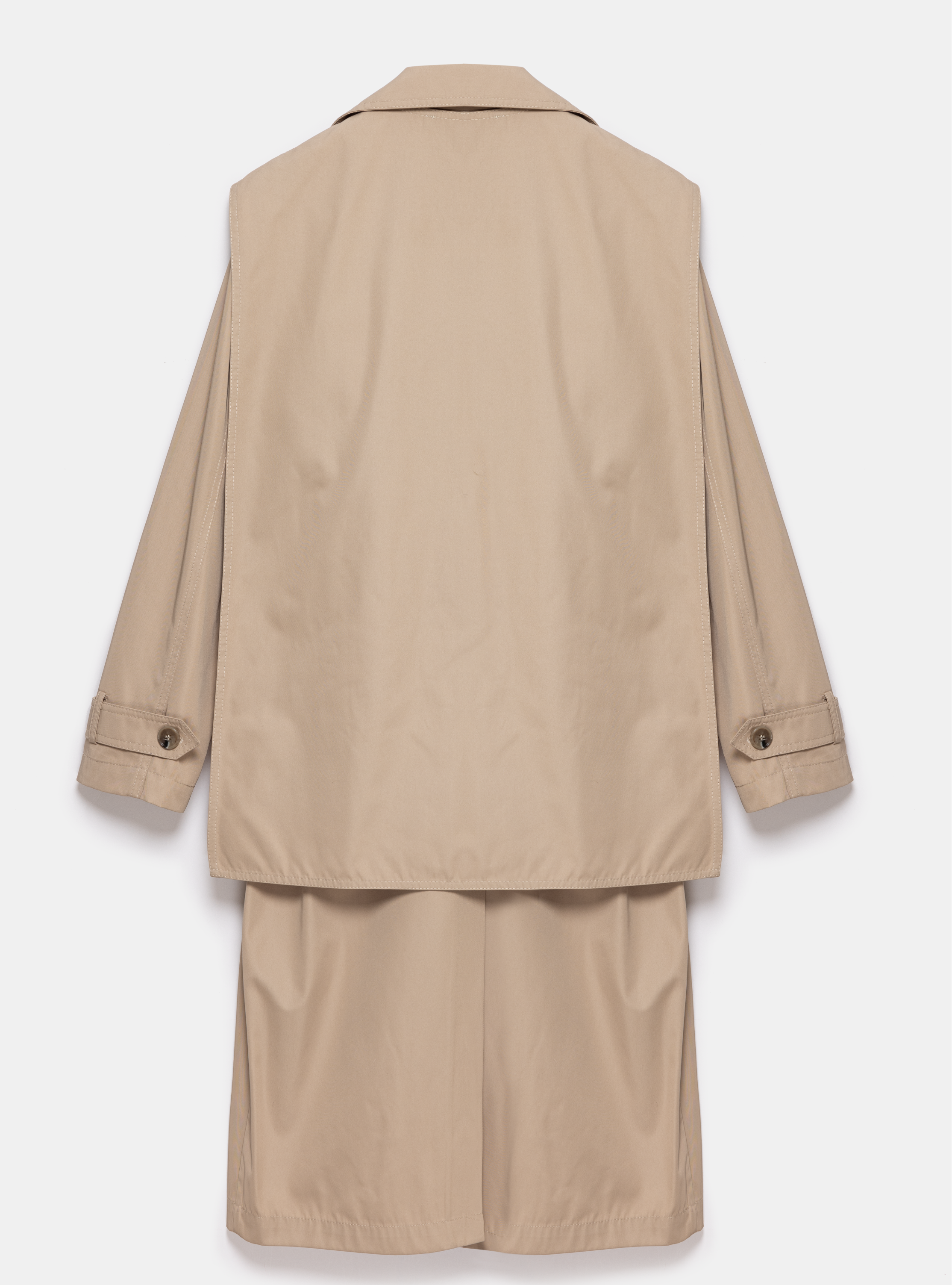2-in-1 Detachable Vest Trench Coat - Store WF