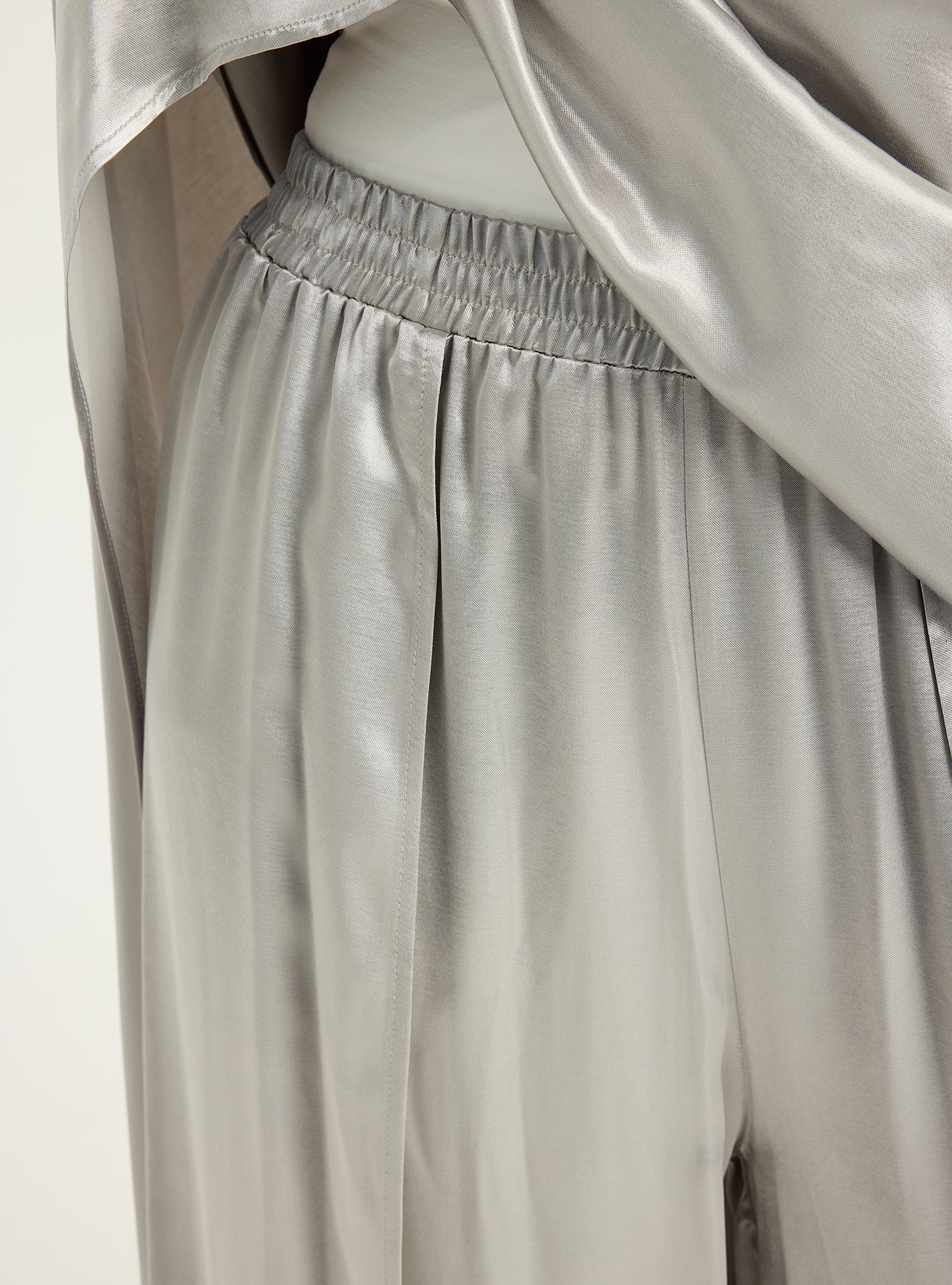 Silver Cape-Effect Blouse & Trouser Set - Store WF