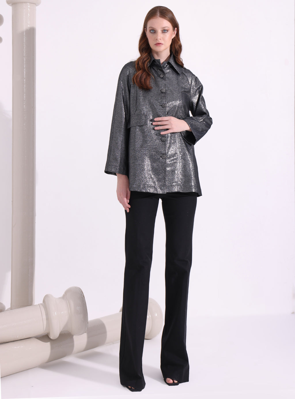 Silver Lurex Jacket - Store WF