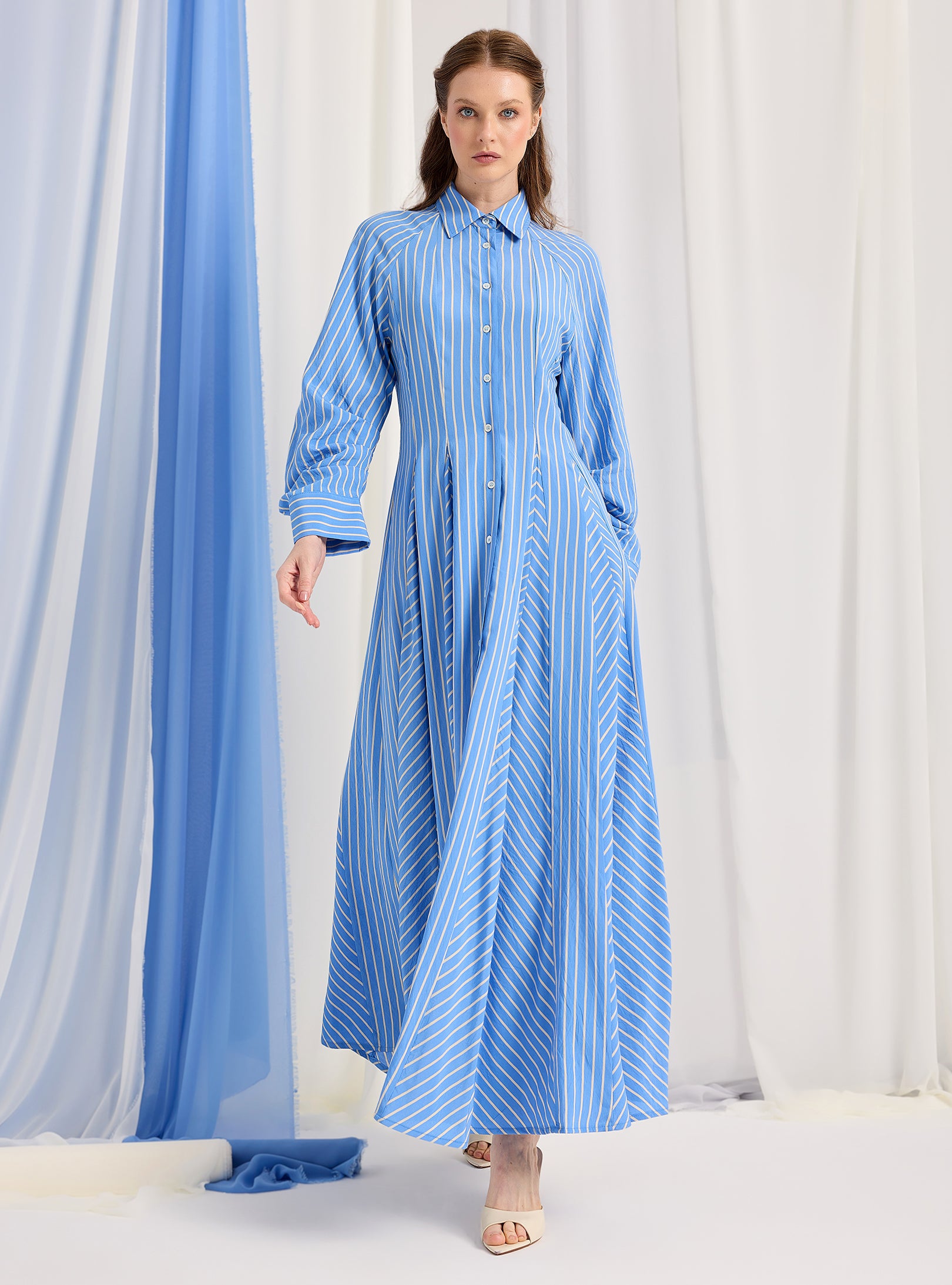 Blue Stripe Maxi Dress - Store WF