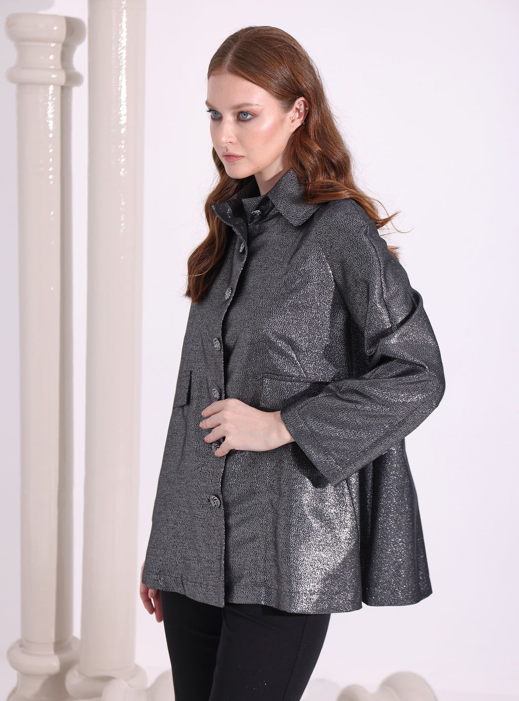 Silver Lurex Jacket - Store WF