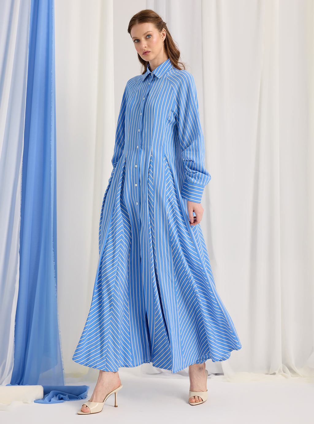 Blue Stripe Maxi Dress - Store WF