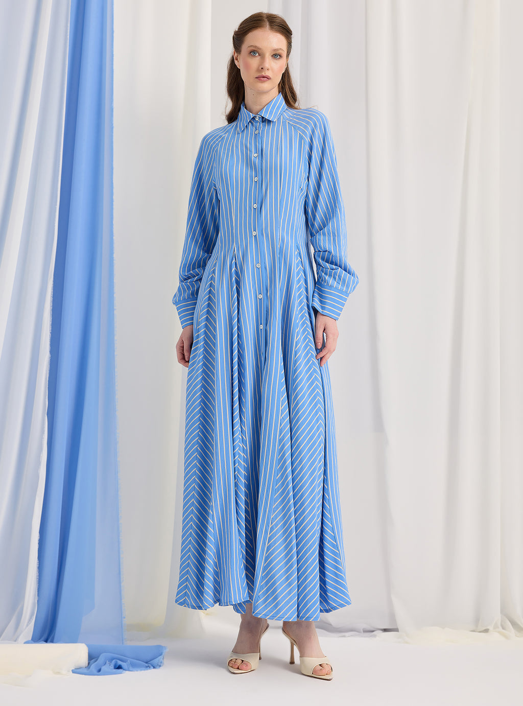 Blue Stripe Maxi Dress - Store WF