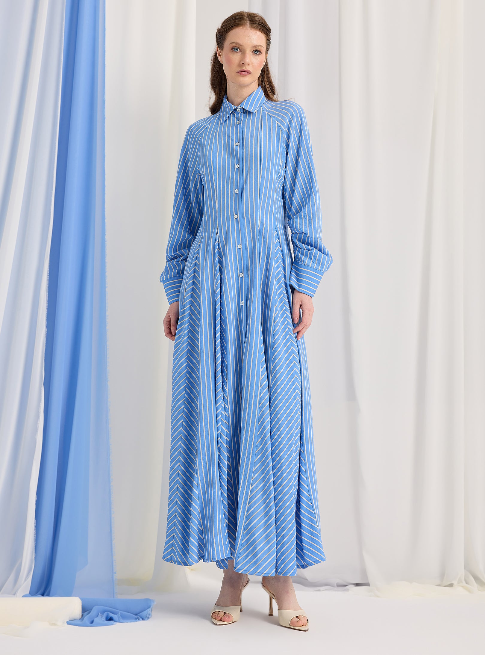 Blue Stripe Maxi Dress - Store WF