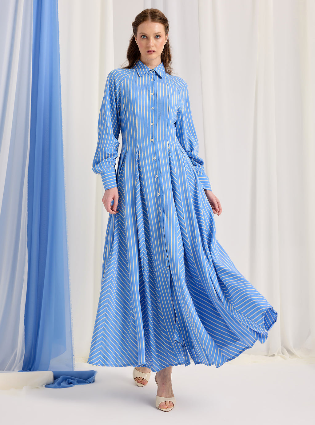 Blue Stripe Maxi Dress - Store WF
