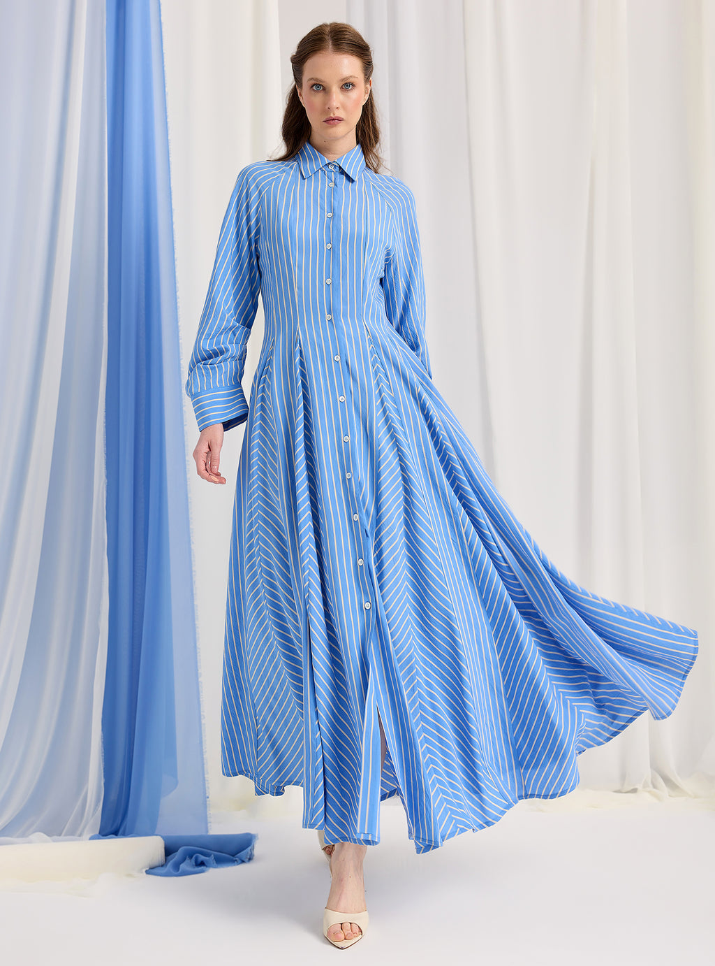 Blue Stripe Maxi Dress - Store WF