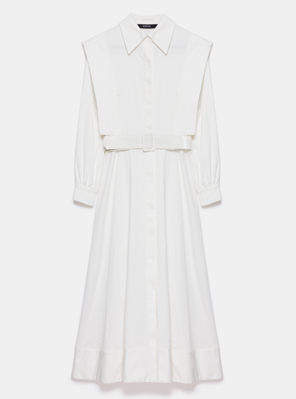 White Belted Maxi Dress - Store WF